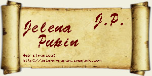 Jelena Pupin vizit kartica